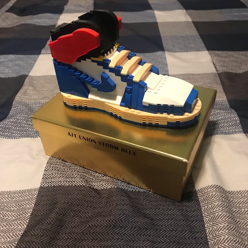 *LIMITED EDITION* AJ1 1 Union Storm Blue KickBricks by Netmagnetism